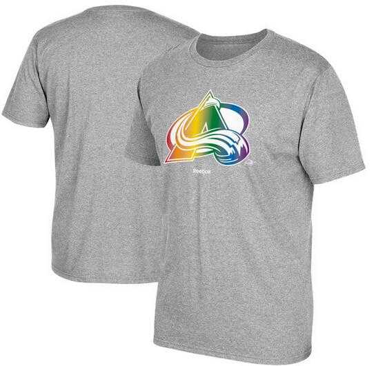 Men's Colorado Avalanche Gray Reebok Rainbow Pride Short Sleeve T-Shirt FengYun,We sell and wholesale Men's Colorado Avalanche Gray Reebok Rainbow Pride Short Sleeve T-Shirt FengYun on line form chian!